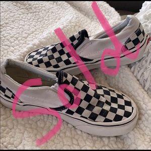 Vans Checkered Slip Ons - Size 13 🖤